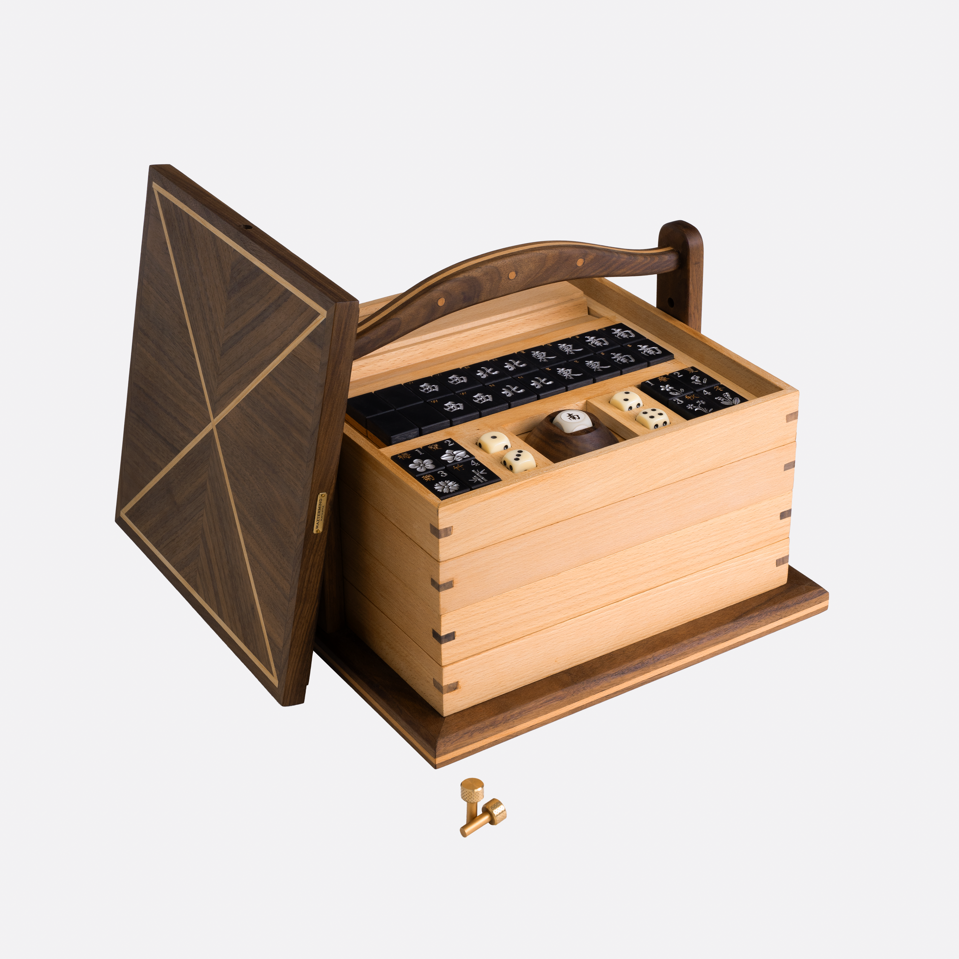 Premium Black Mahjong Set