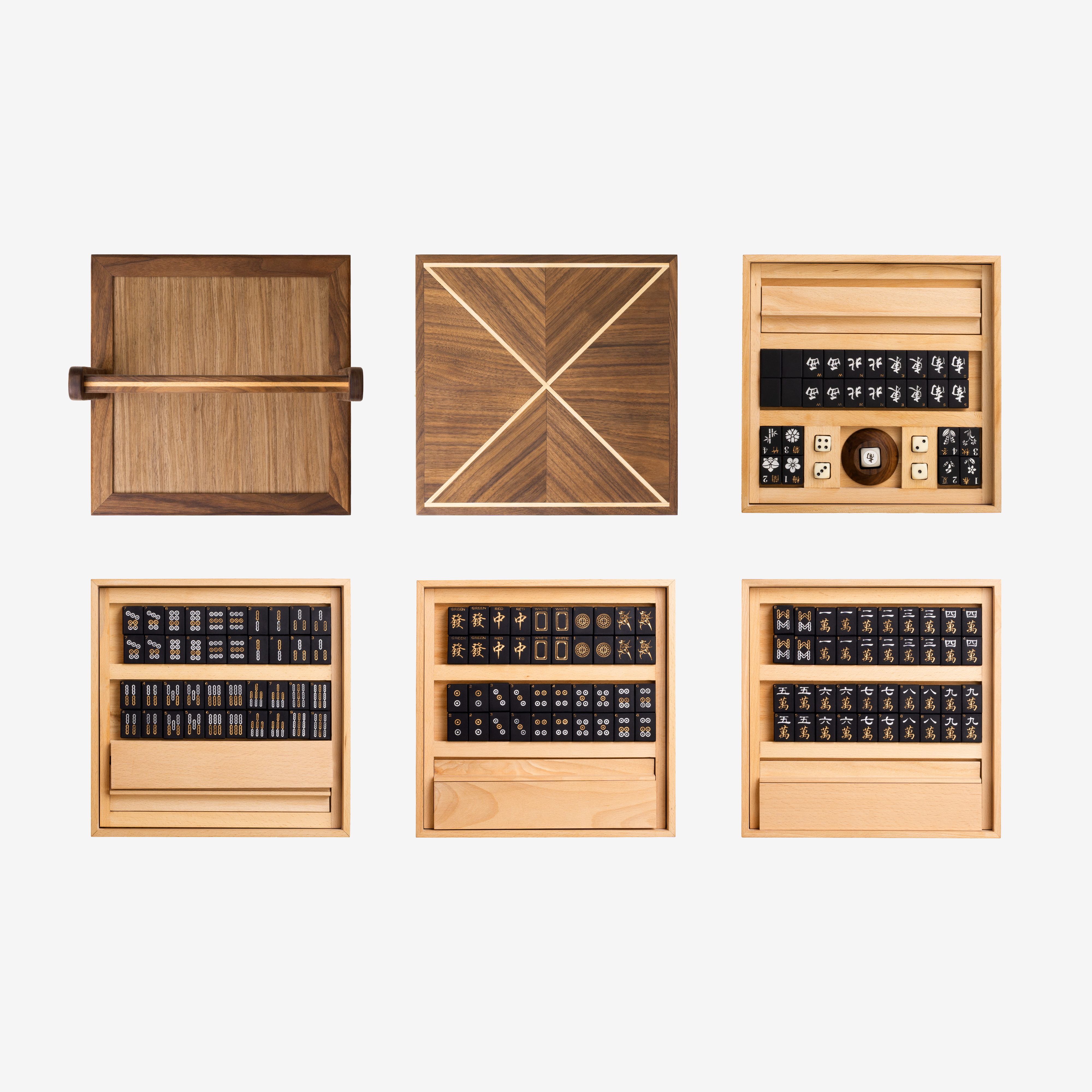 Premium Black Mahjong Set