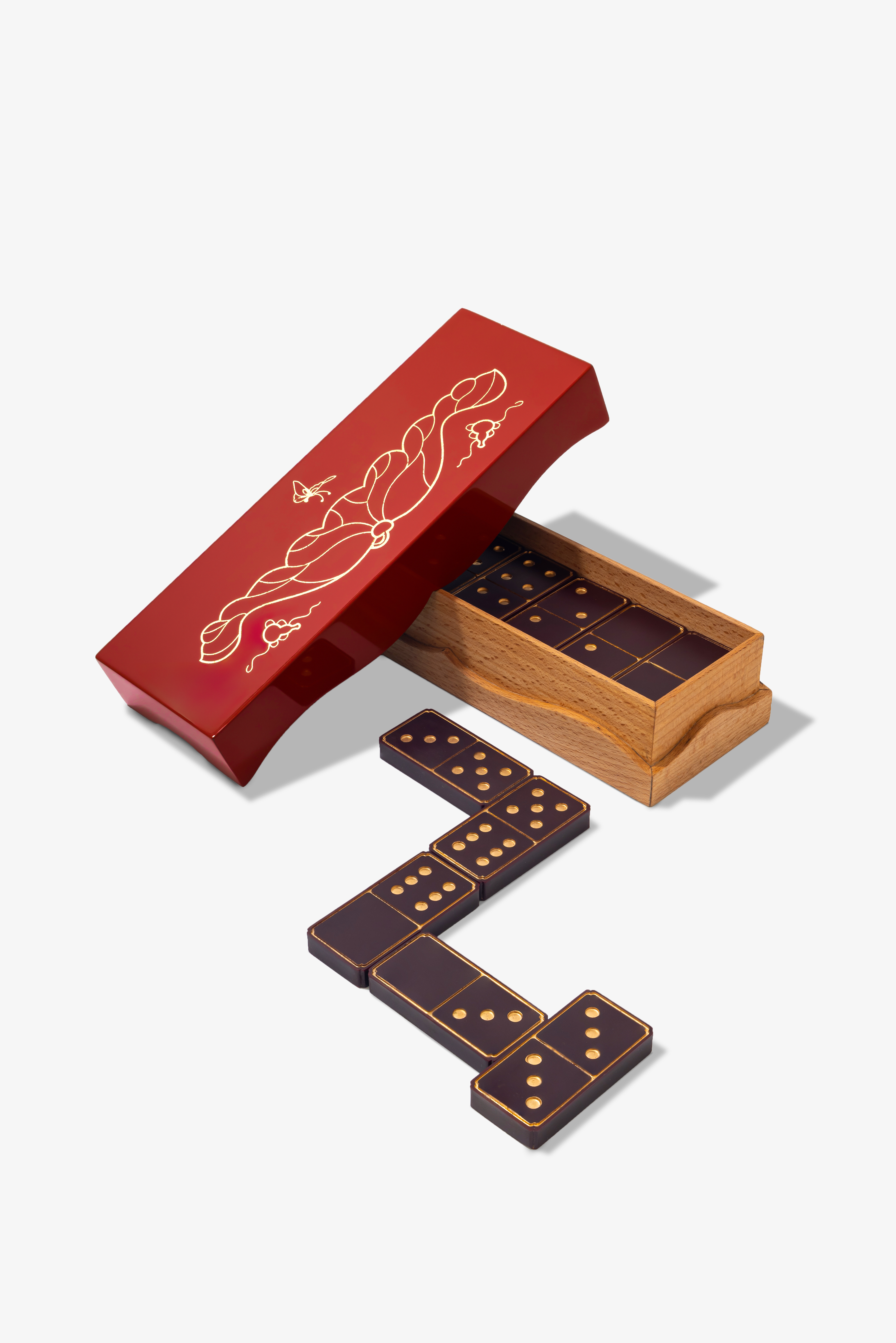 Indochine Fleur de Lotus Dominoes Set