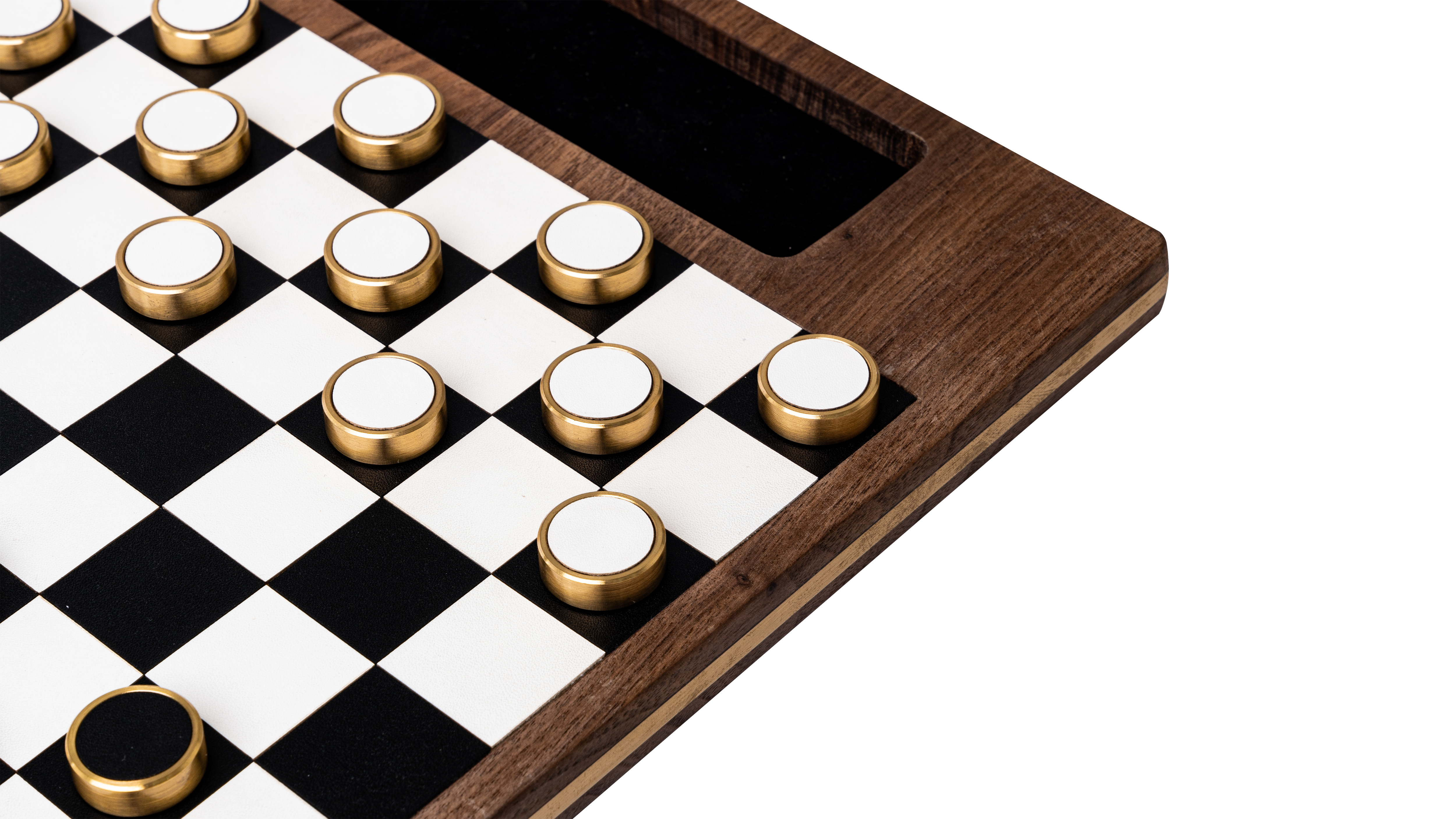 Deluxe Magnetic Wooden Checker