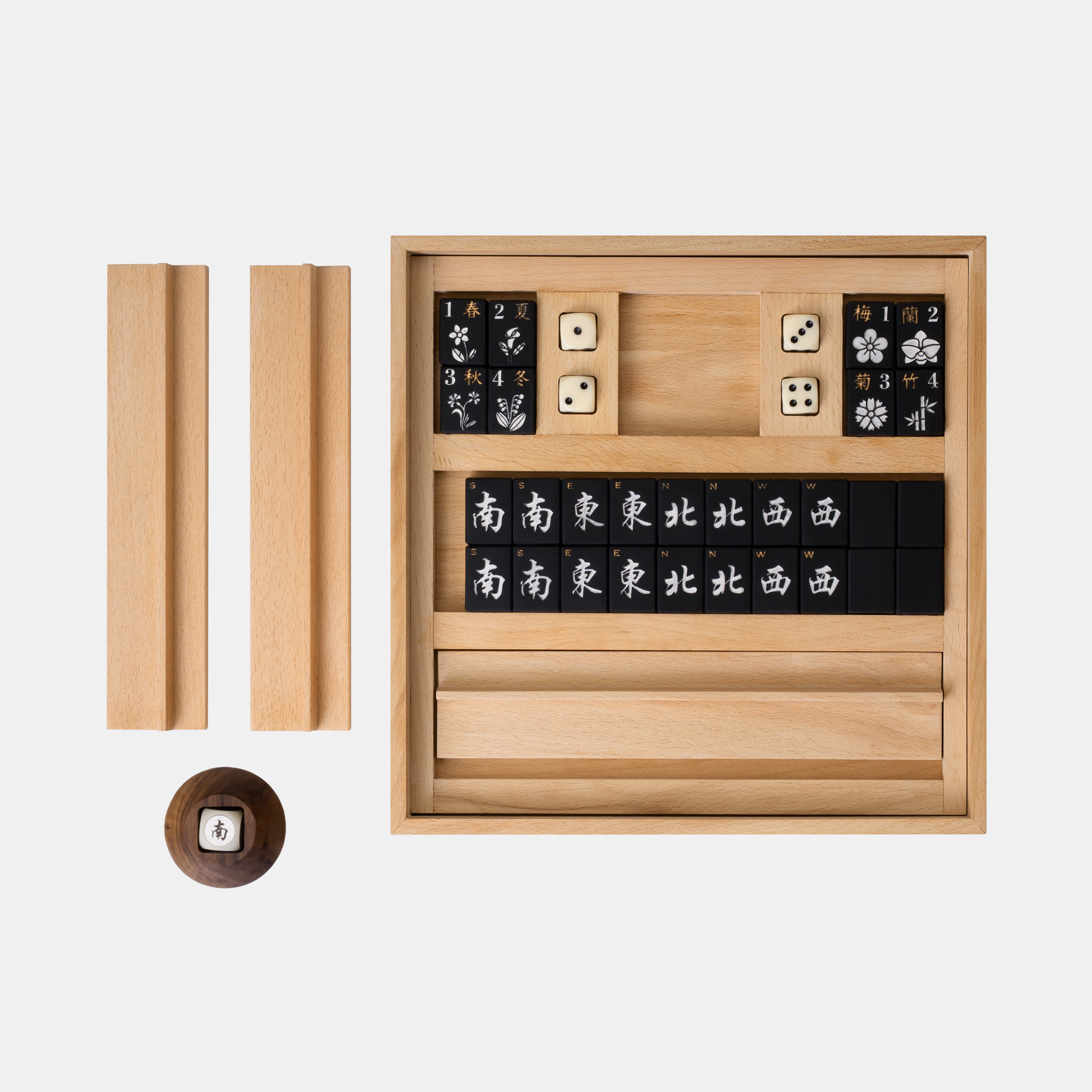 Premium Black Mahjong Set
