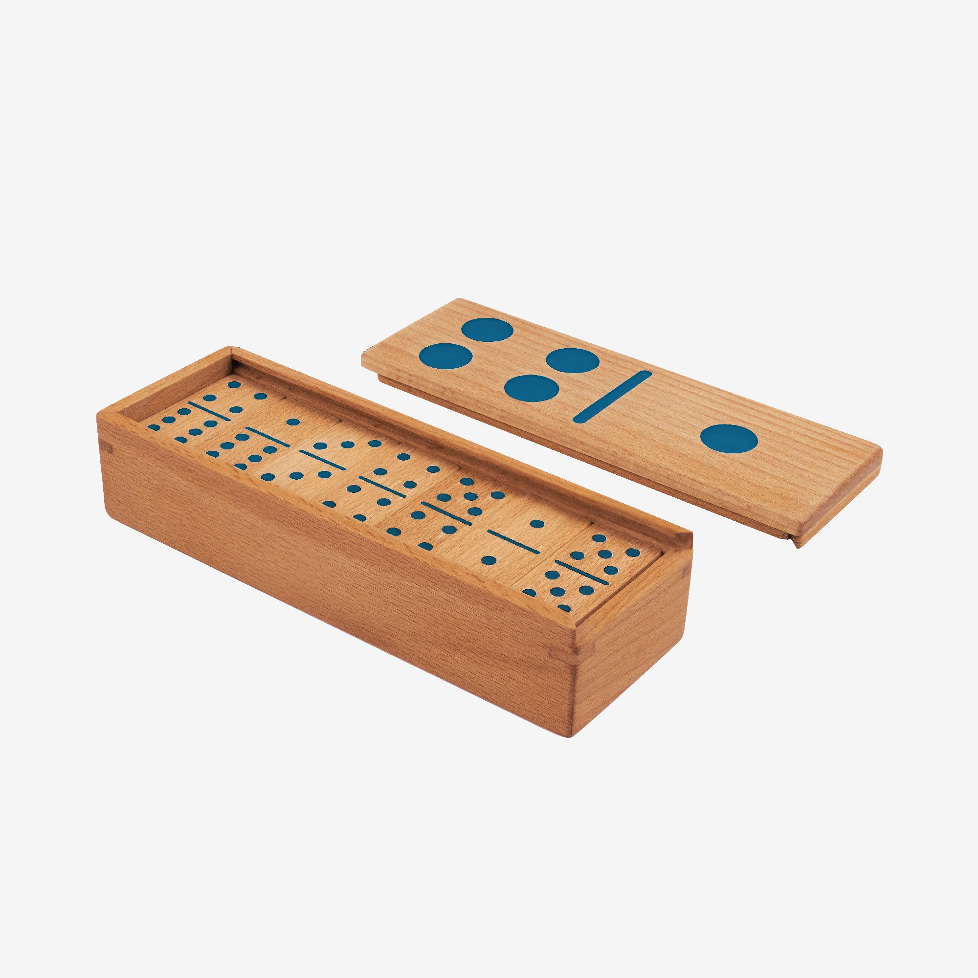 Colorburst Wooden Domino Set