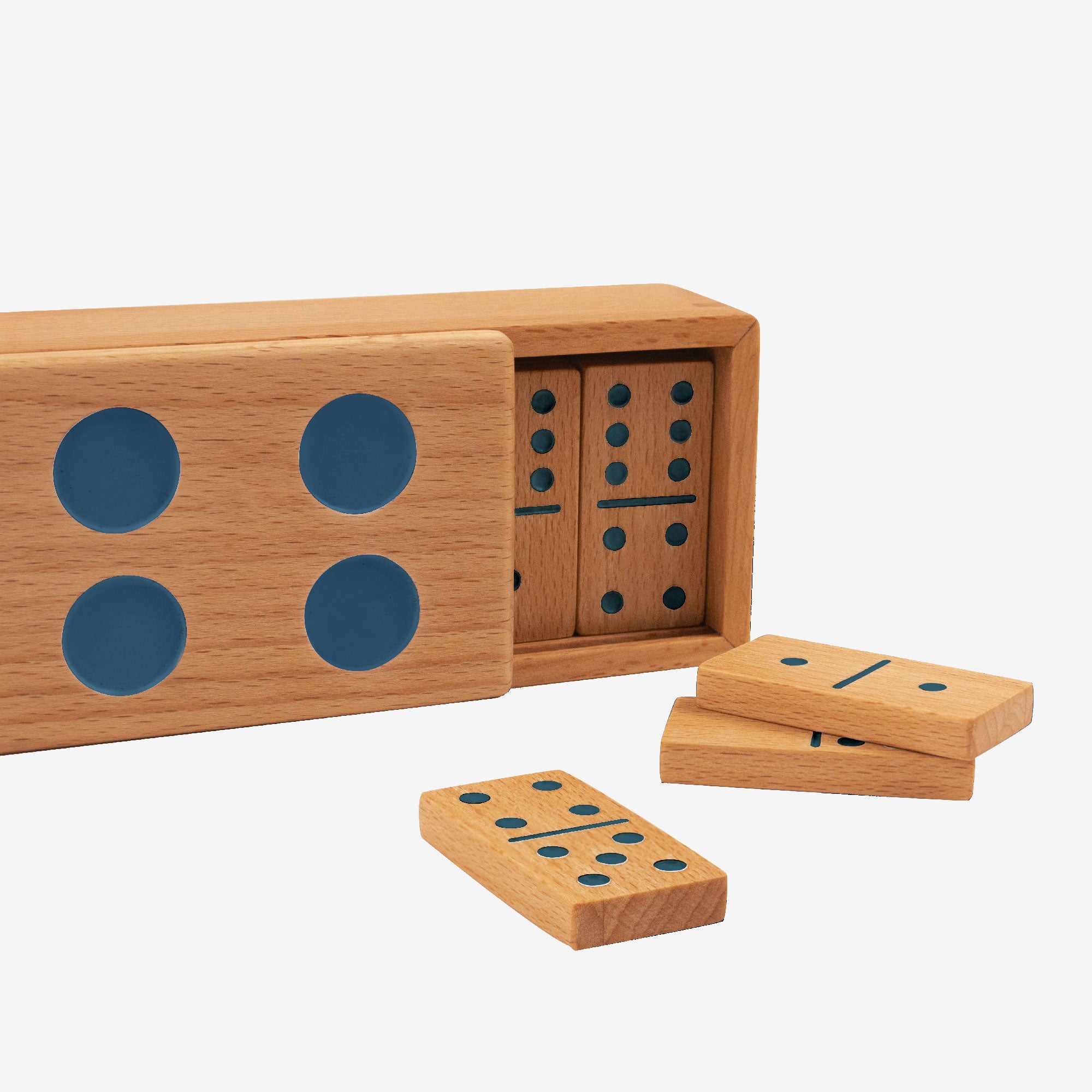 Colorburst Wooden Domino Set