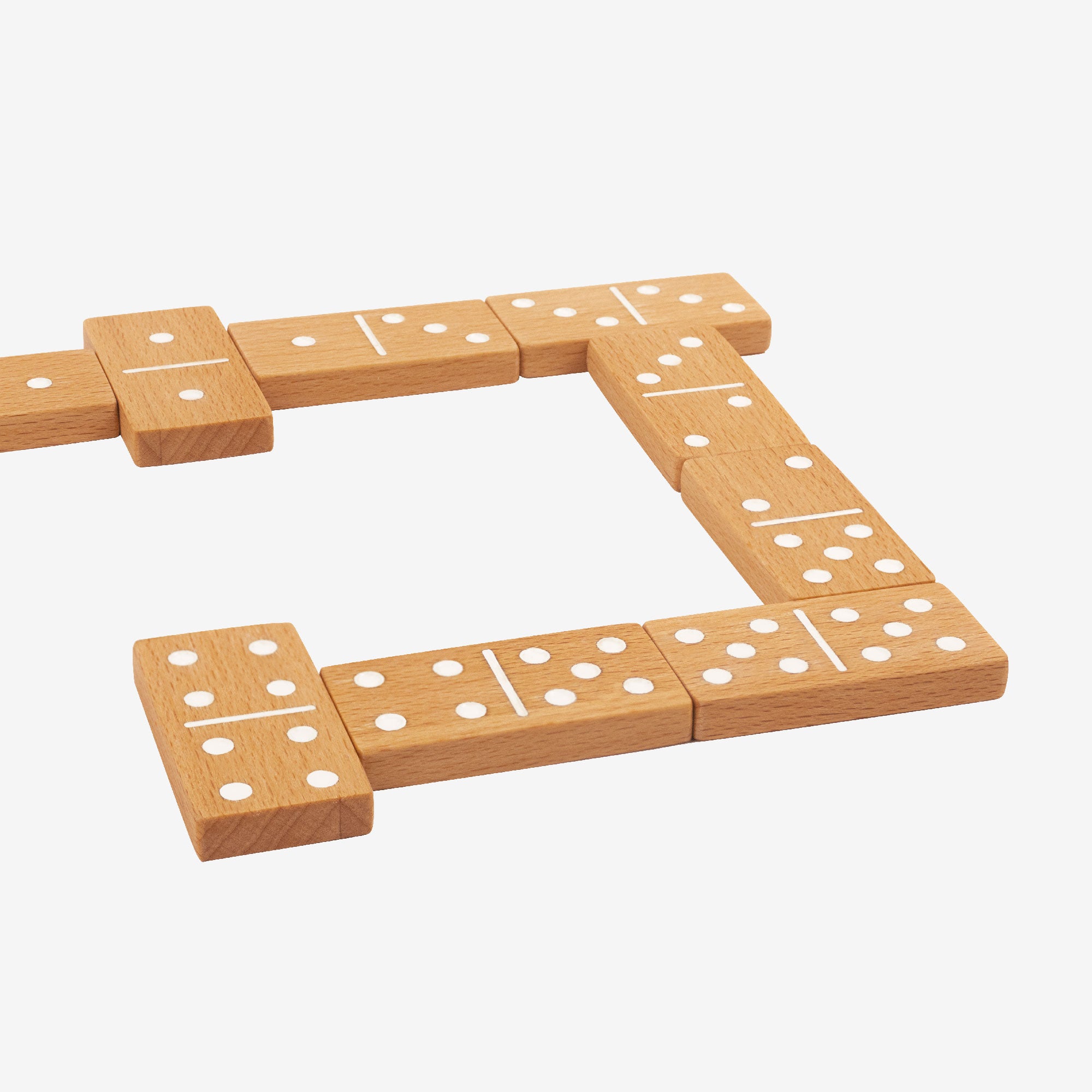 Colorburst Wooden Domino Set