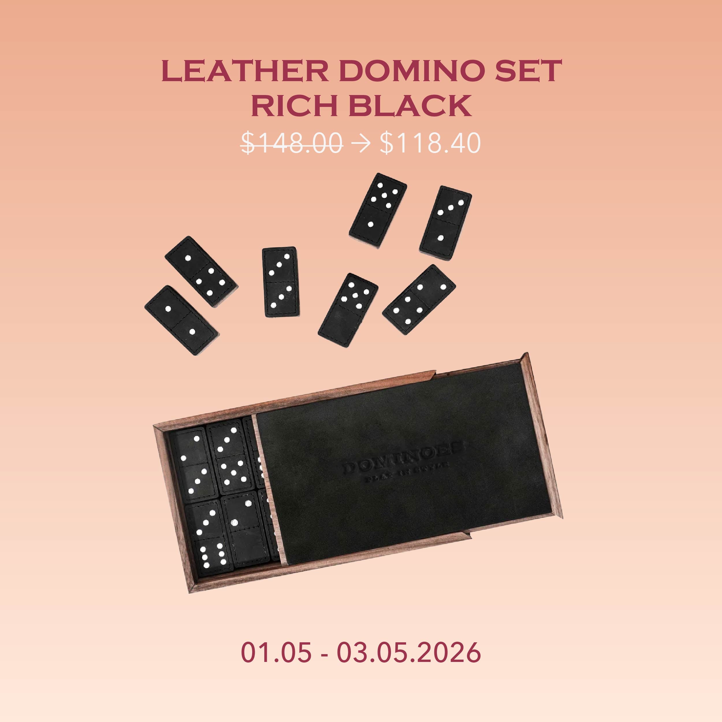 dominoさま専用 Leather Dominoes Set