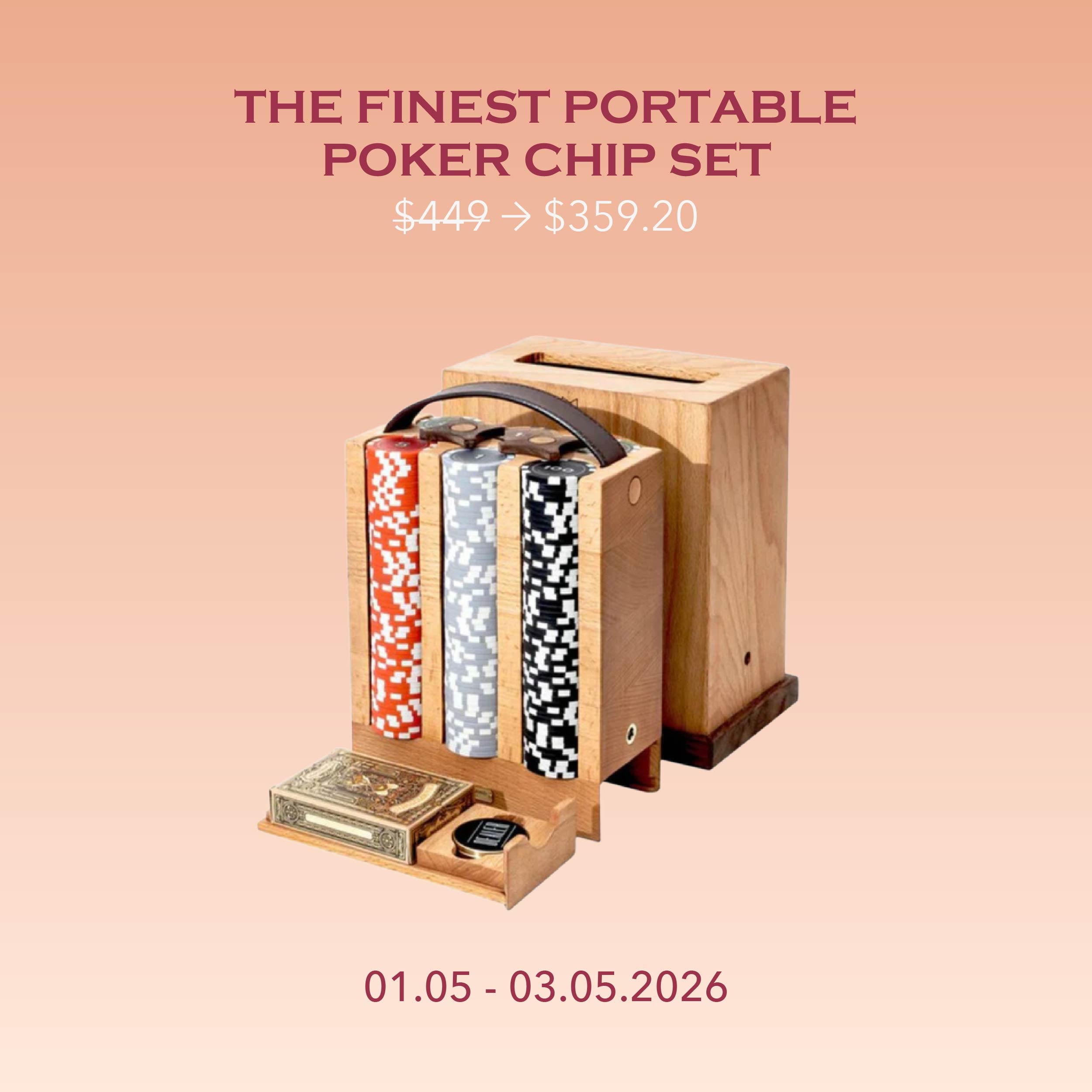 The Finest Portable Poker Chip Set