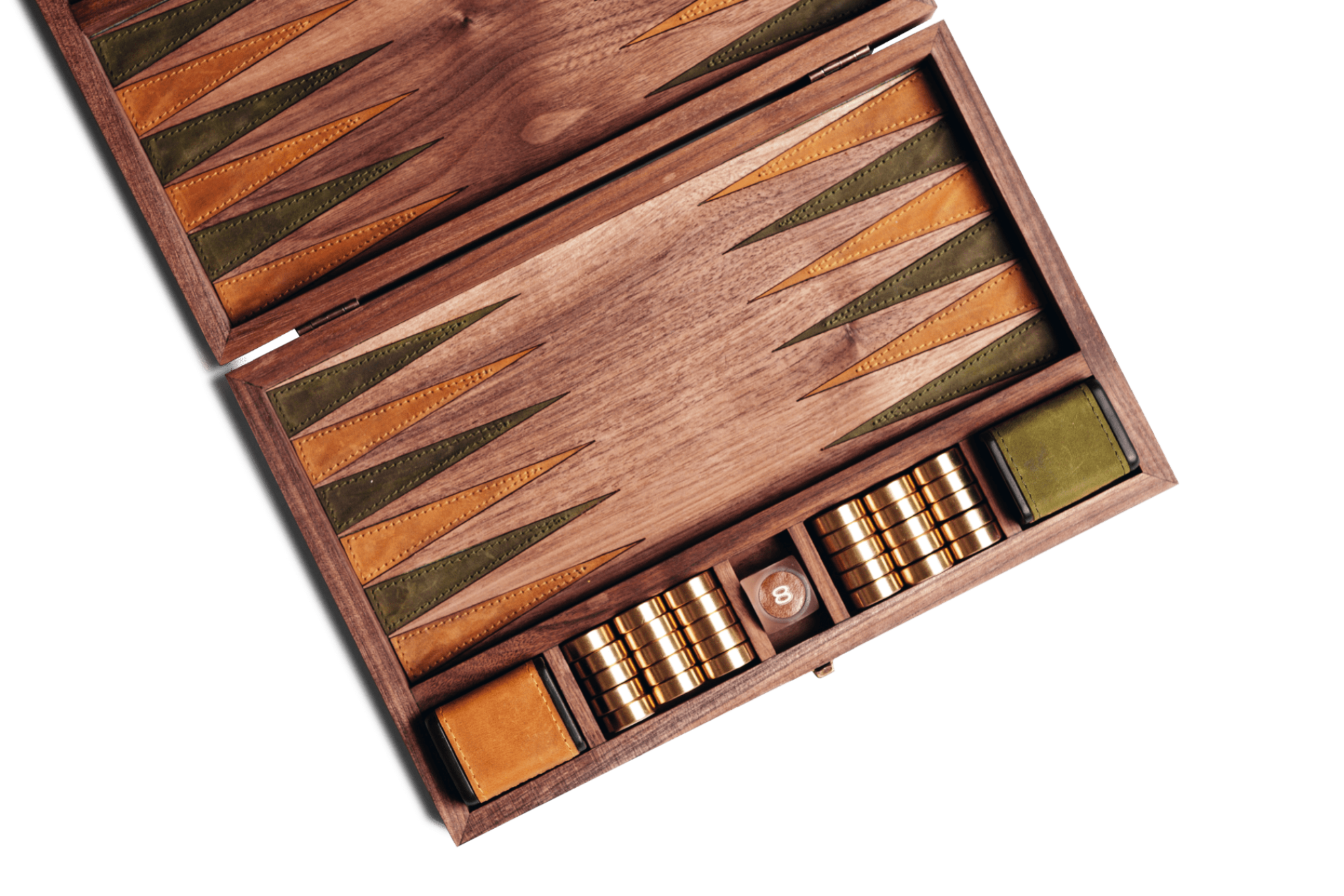 Leather & Wood Backgammon