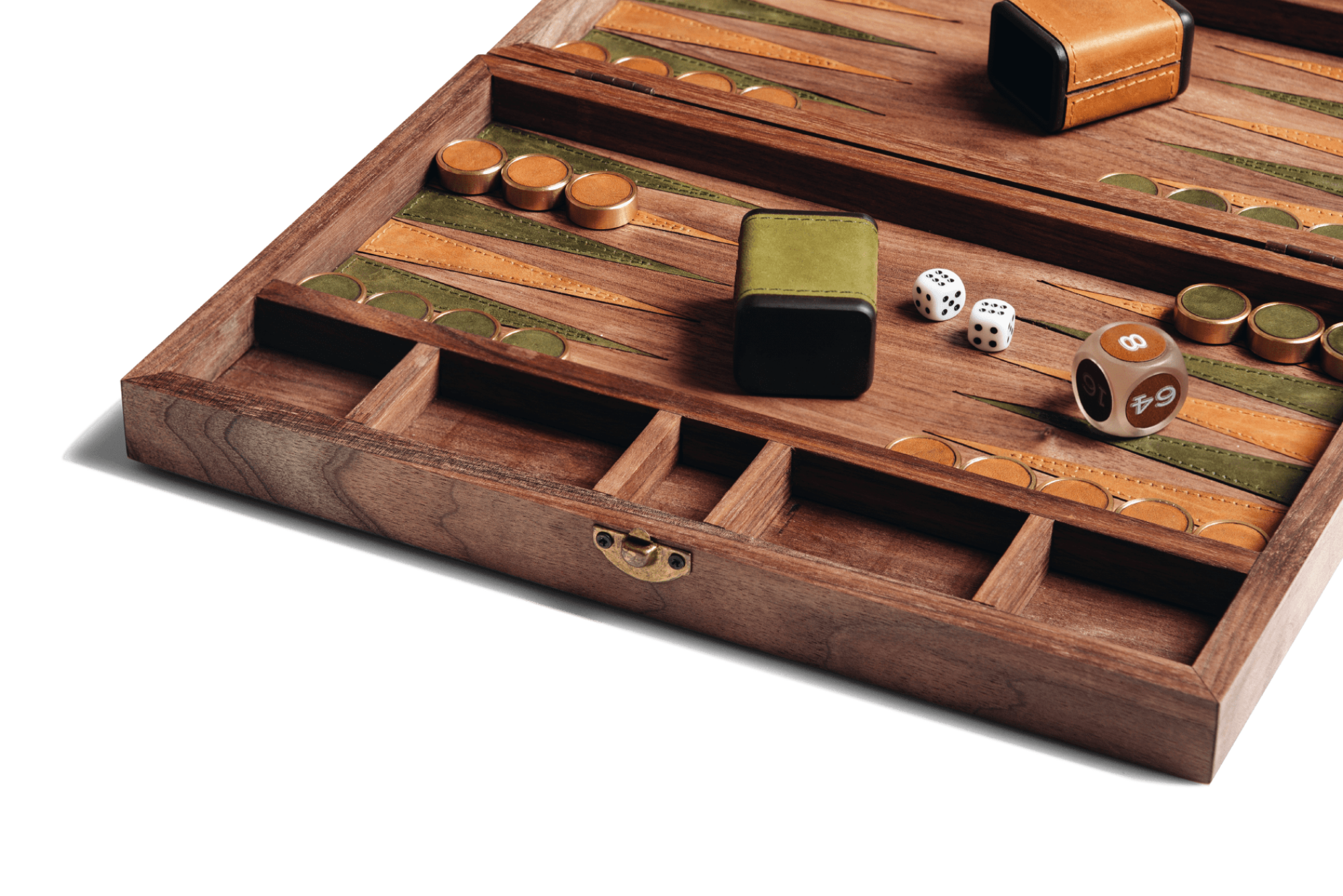 Leather & Wood Backgammon