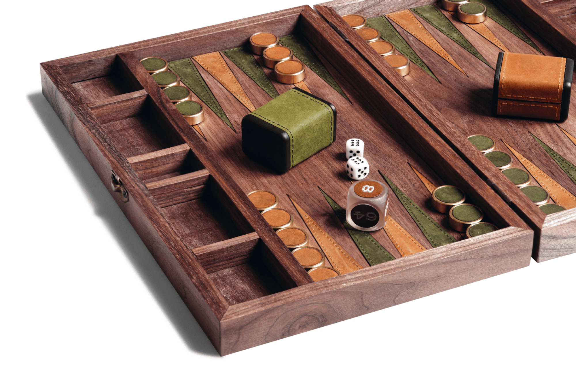 Leather & Wood Backgammon